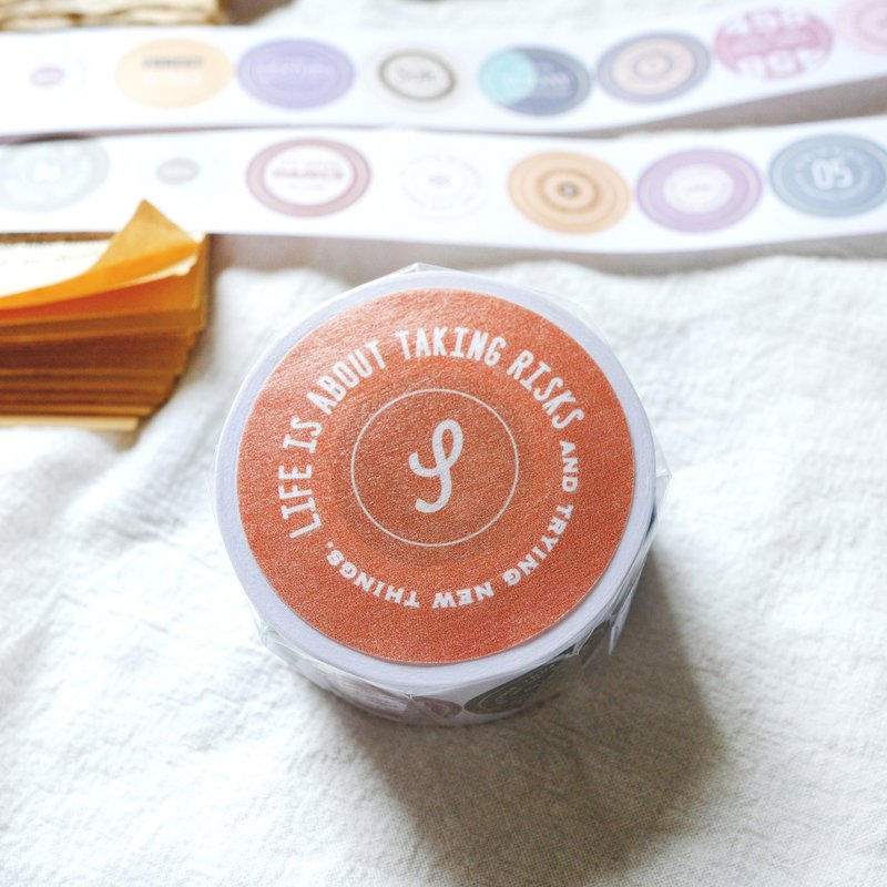 SMALL ROUND LABELS－2.8cm模造纸胶带(割型) - 纸胶带 - 纸 