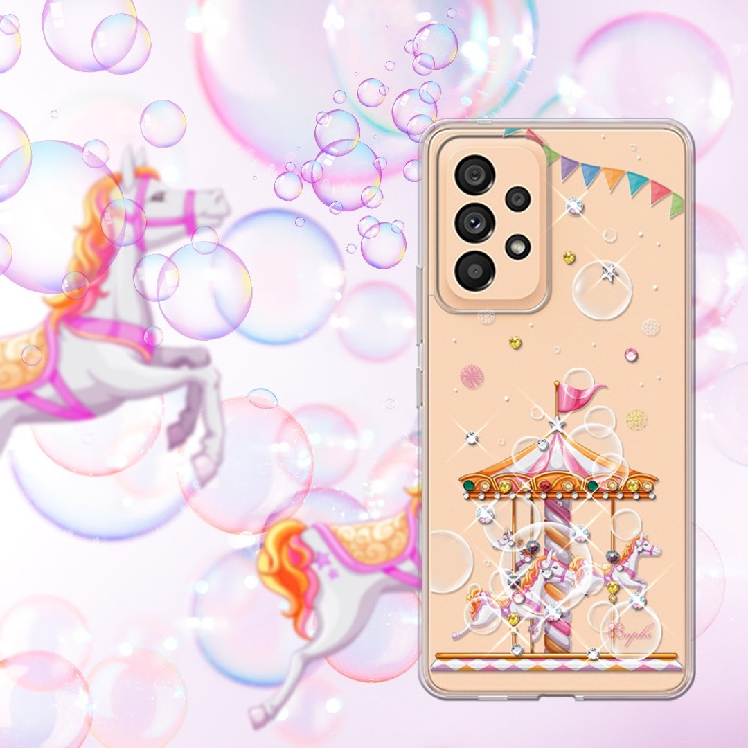 Samsung Galaxy A53 5G 轻薄军规防摔彩钻手机壳-旋转梦幻 - 手机壳/手机套 - 其他材质 多色