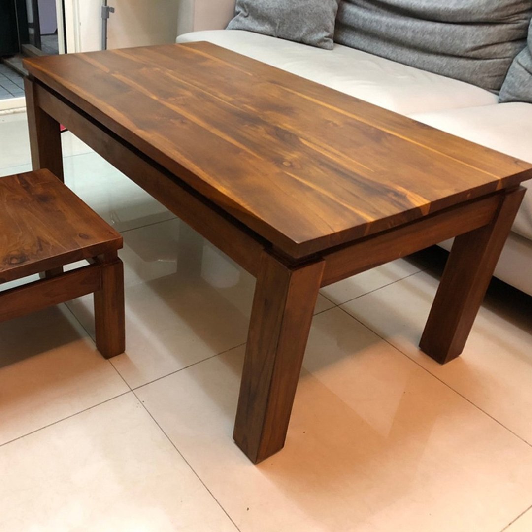 【吉迪市100%全柚木家具】KLH-02 柚木长方茶几 工作桌 餐桌 简约 - 餐桌/书桌 - 木头 咖啡色