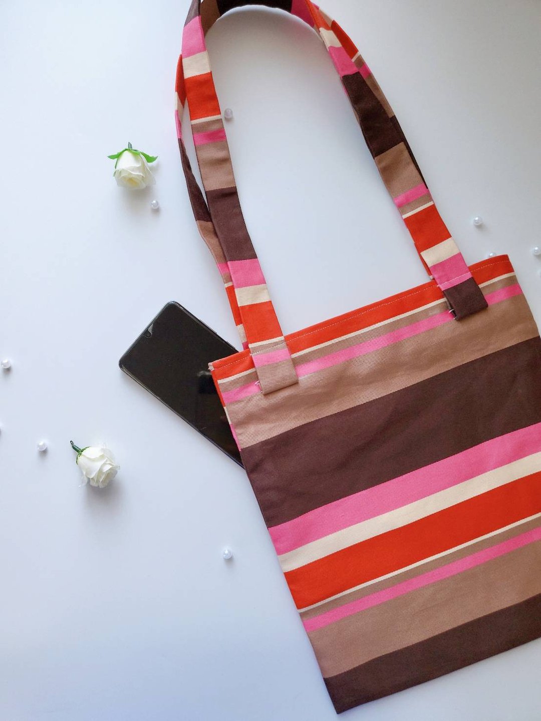 BonnieU : Handmade Tote Bag (5 layers color) (High Quality Handmade Product) - 其他 - 其他材质 红色