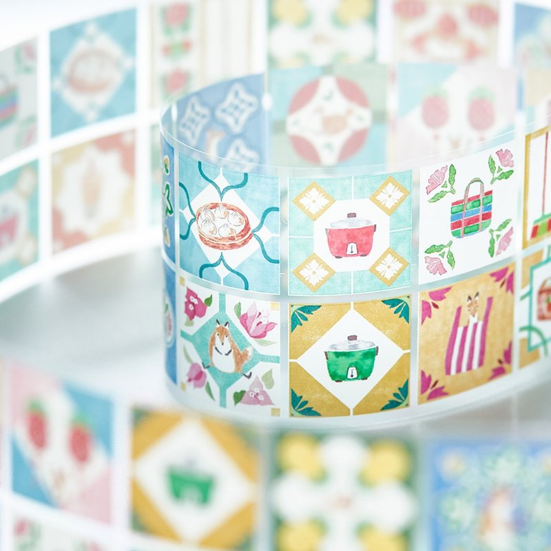 台湾小物花砖 | PET胶带 - 纸胶带 - 塑料 