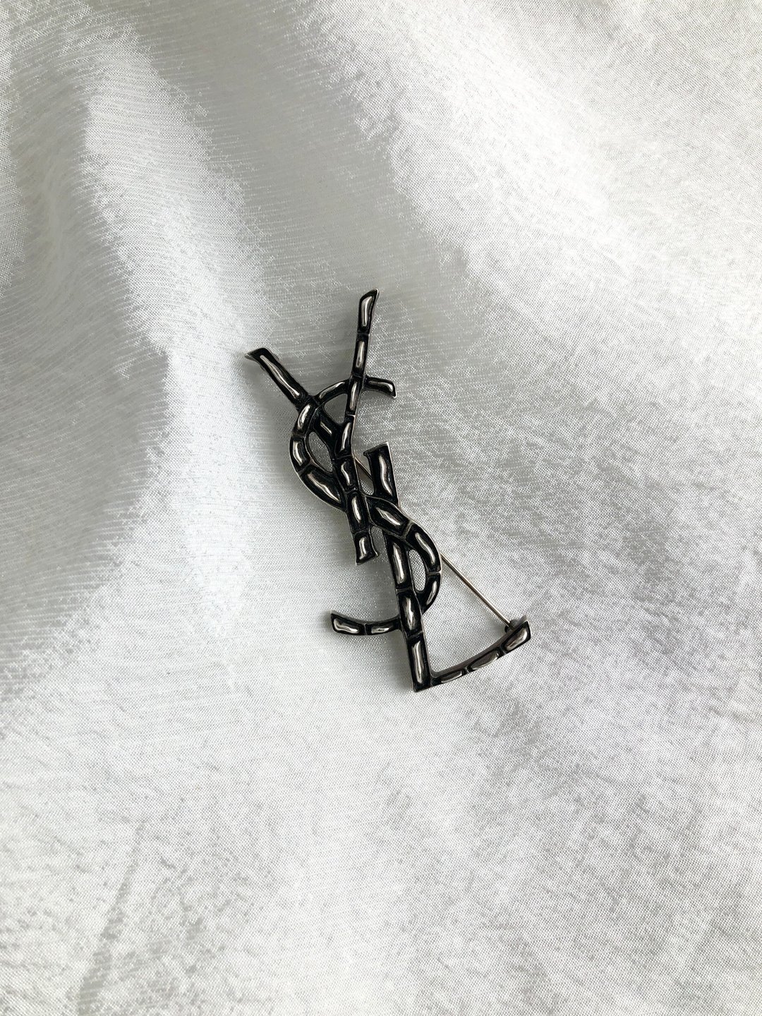 【日本直送品牌二手包】Yves Saint Laurent 胸针银YSL ji3zhj - 胸针 - 其他材质 银色