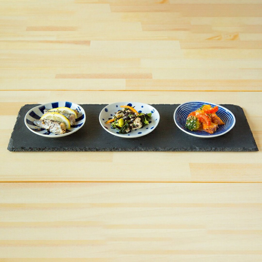 【西海陶器】波佐见烧 蓝玉纹五件式酱料碟 (5件式) - 礼盒组 - 浅碟/小碟子 - 其他材质 多色