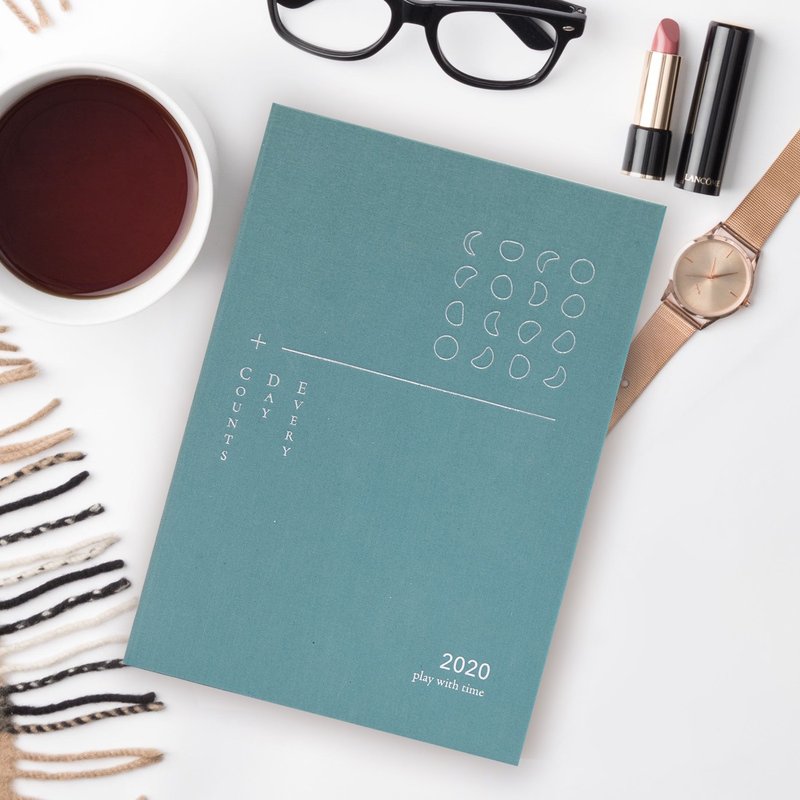 2020 play with time 手帐单本 (月海蓝) - 笔记本/手帐 - 纸 蓝色