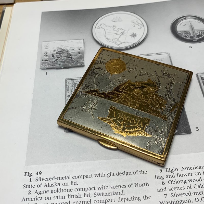 Vintage Woodworth VIRGINIA 粉饼盒 - 其他 - 其他金属 