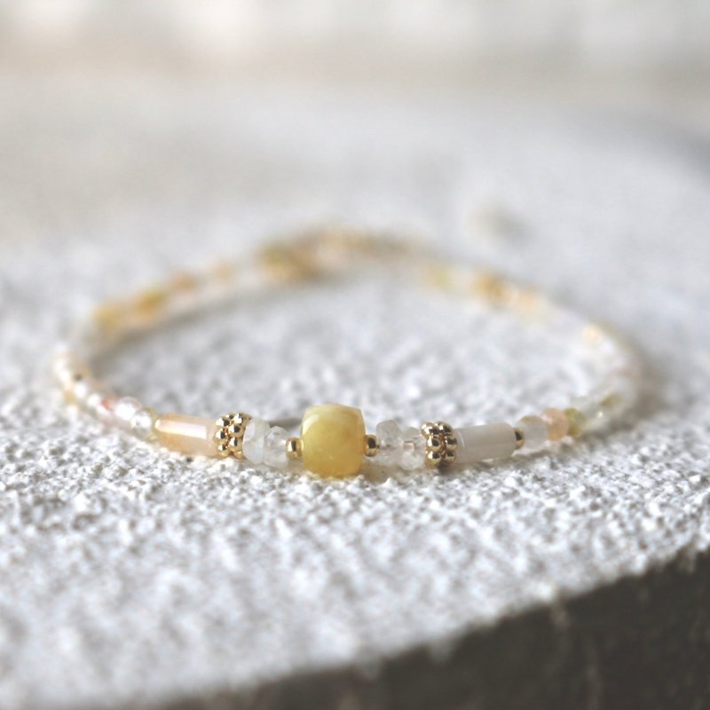 手链 吸引财富 金发晶 黄澳宝 天然石 - 冰原 - - 手链/手环 - 宝石 黄色