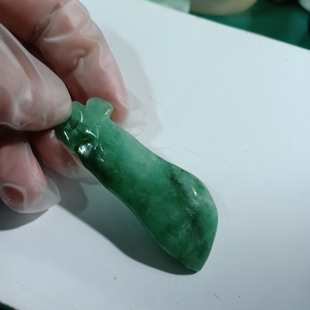 缅甸玉玉刀(齐) - 项链 - 玉石 