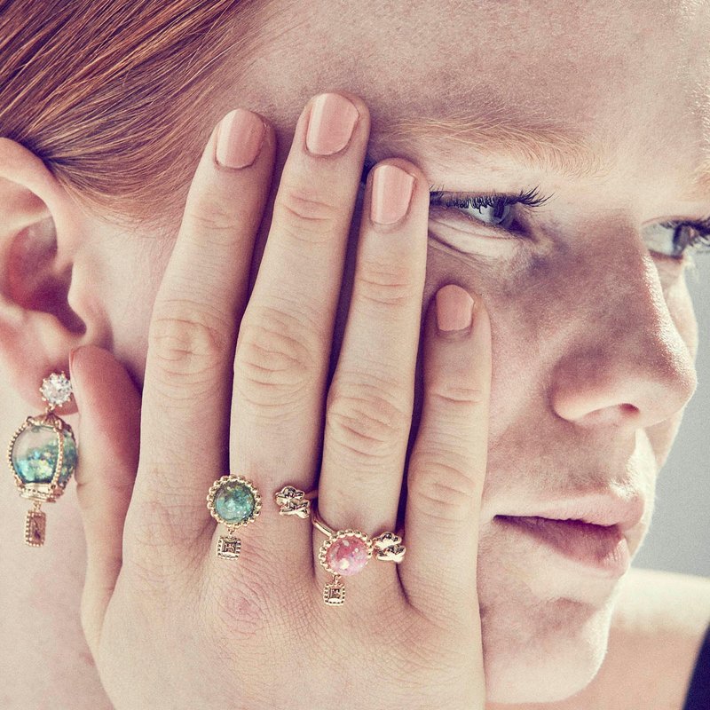 Balloon Snowball Ring - 戒指 - 玻璃 