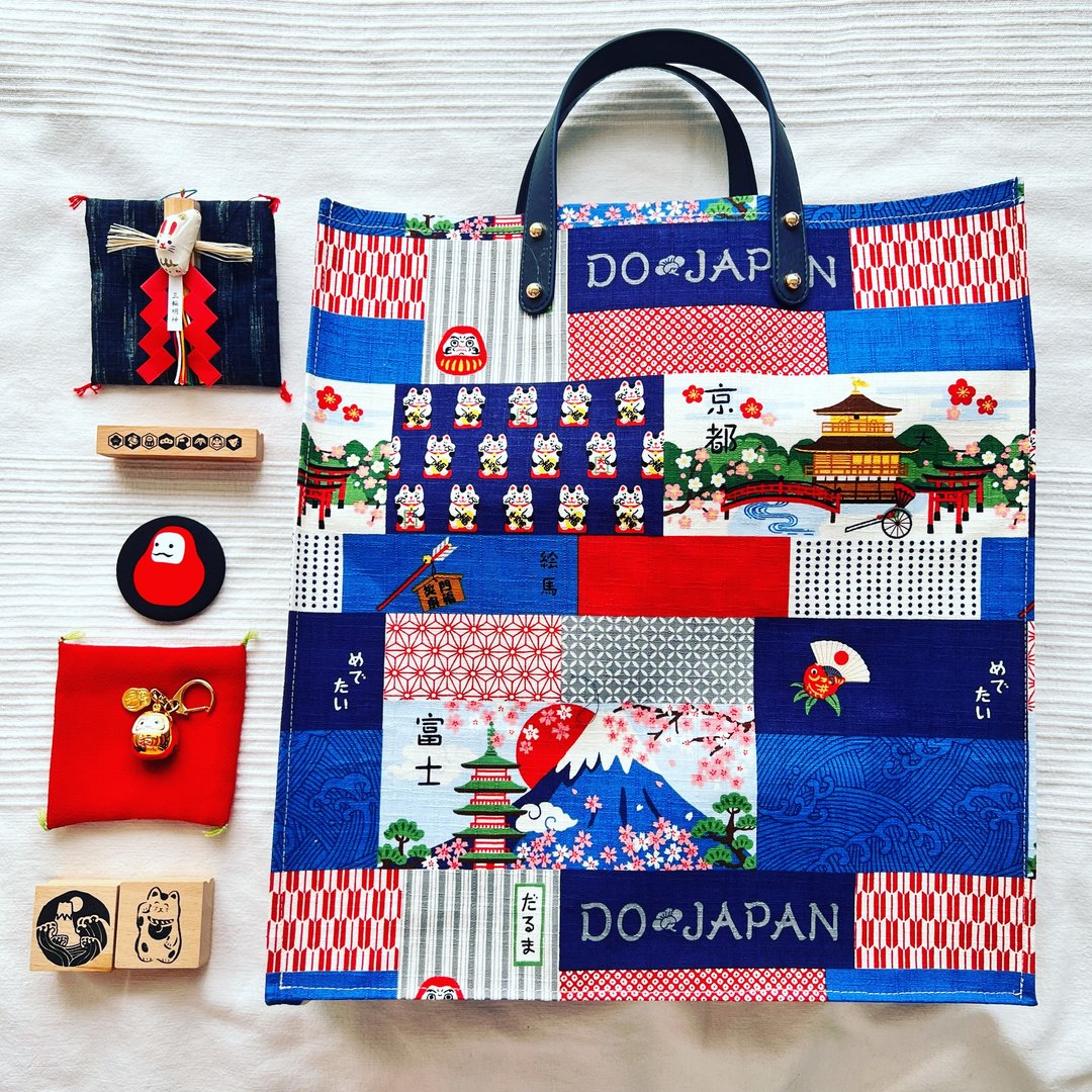 Totebag │ 手提包│托特包│手提袋│ - 手提包/手提袋 - 棉．麻 蓝色