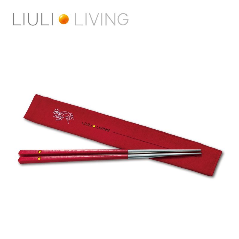 琉璃工房 LIVING 箸福单双6件 单件包装共六件,不会有包装盒 - 筷子/筷架 - 琉璃 