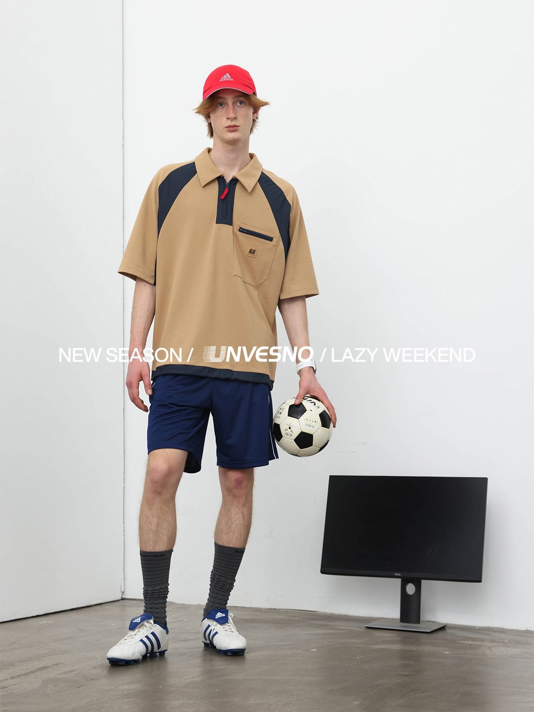 Unvesno(UN) NewVintage撞色插肩7A抗菌防嗮速干凉感POLO运动衫 - 男装上衣/T 恤 - 其他材质 
