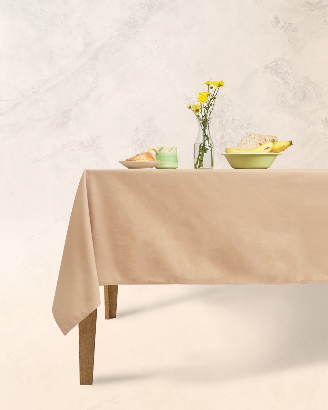 Han&amp;Co. Table Cloth – Cookie Cream HCTCB07 桌布 - 餐桌/书桌 - 棉 卡其色