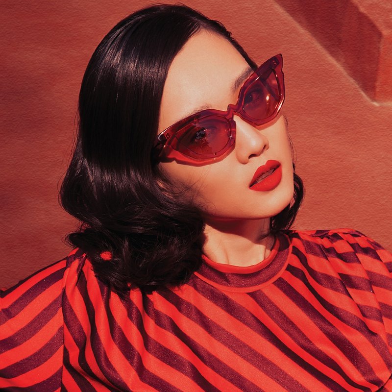 Ghoneja Cateyes Sunglasses Limited Edition - 墨镜 - 其他材质 红色