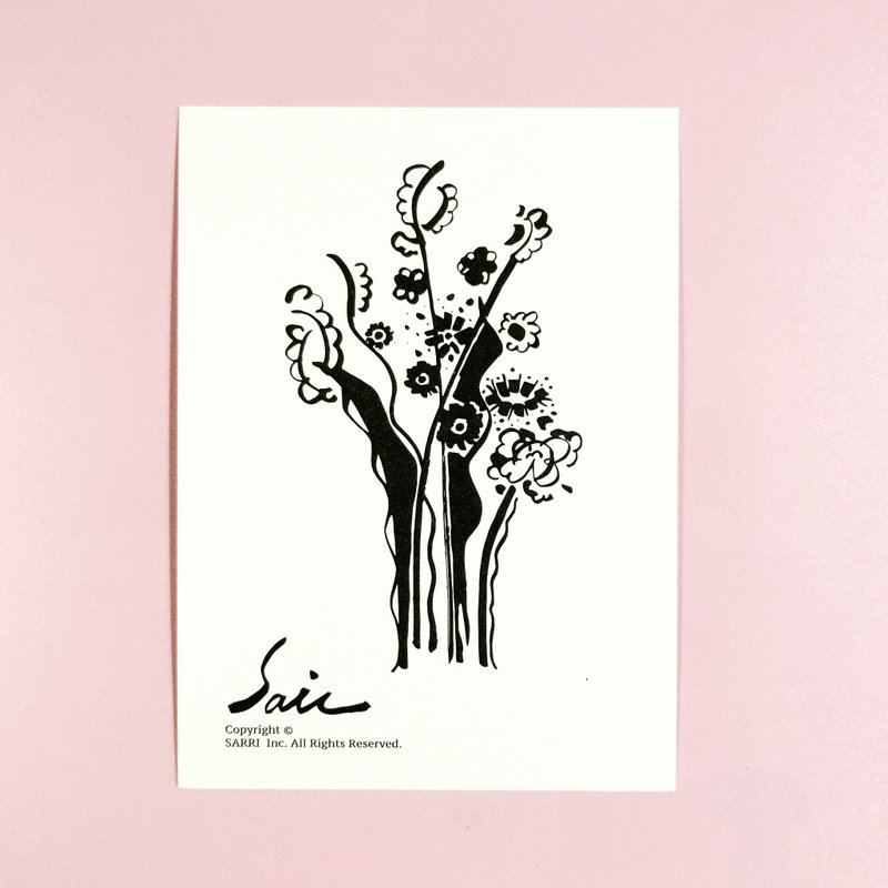 防水贴纸 机车贴纸 行李箱贴纸 花 花盆 花瓶 安全帽贴纸 悠游卡 - 贴纸 - 纸 黑色