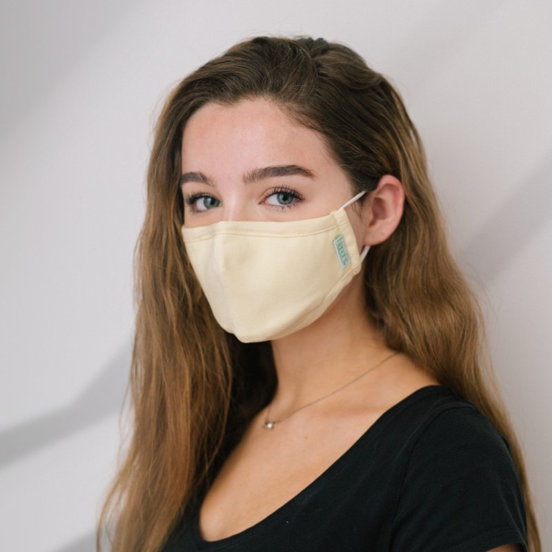 中童S码3D立体透气可重用可洗125次三层布口罩内置滤芯 - 口罩 - 其他人造纤维 多色