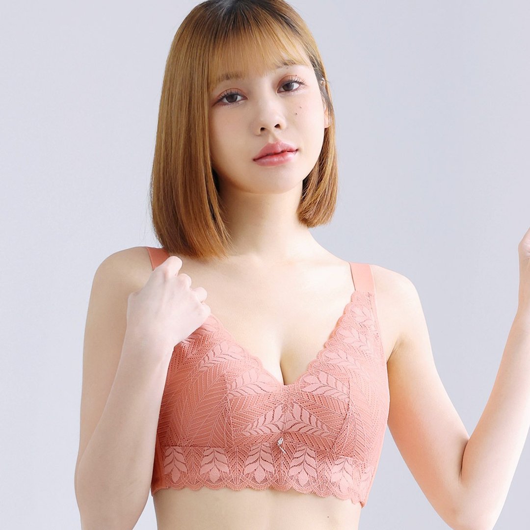 Pink Lady 无钢圈 石墨烯 BC罩杯 羽翼梦境 台湾监制均匀薄衬内衣 - 女士内衣裤 - 尼龙 橘色