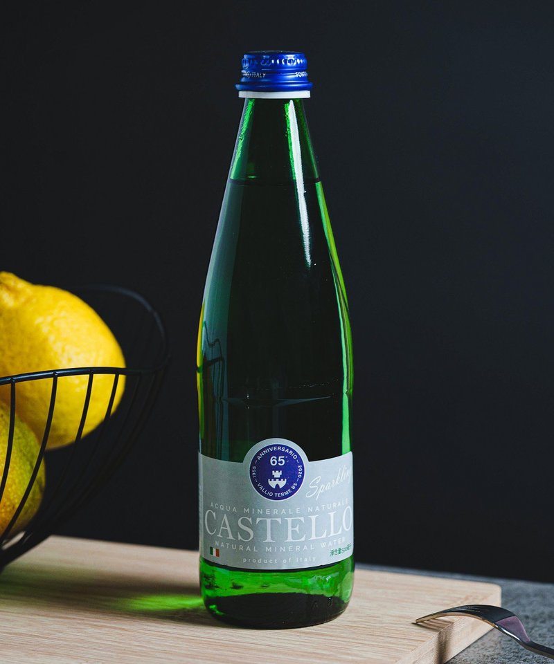 CASTELLO卡司得洛气泡矿泉水 500ML 2箱包邮组 (6瓶/箱) - 健康/养生 - 玻璃 透明