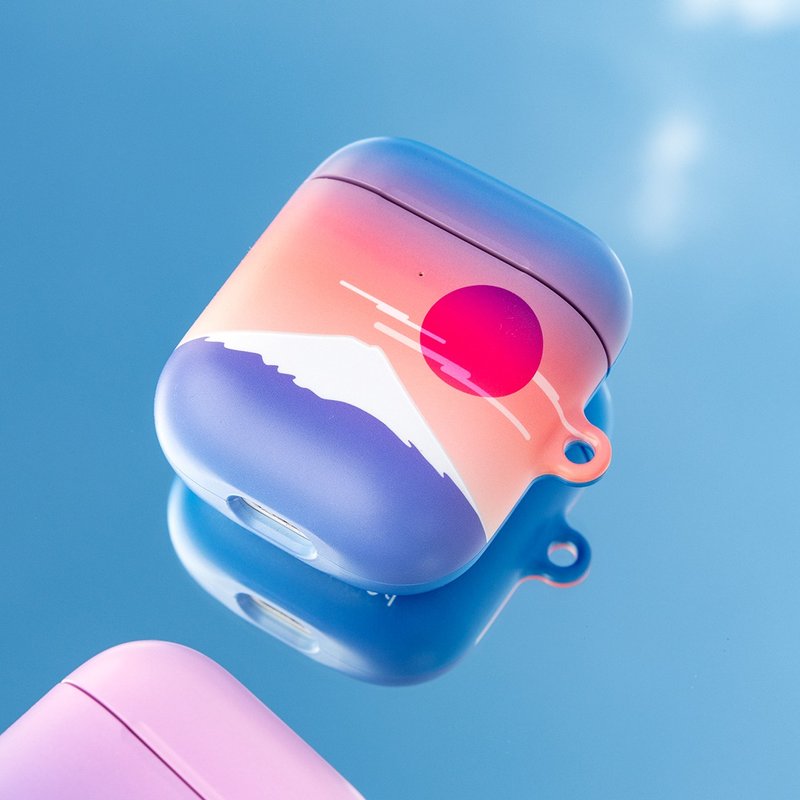 【定制化】富士山蓝 AirPods Pro 3 / AirPods 4 保护壳 - 耳机收纳 - 塑料 紫色