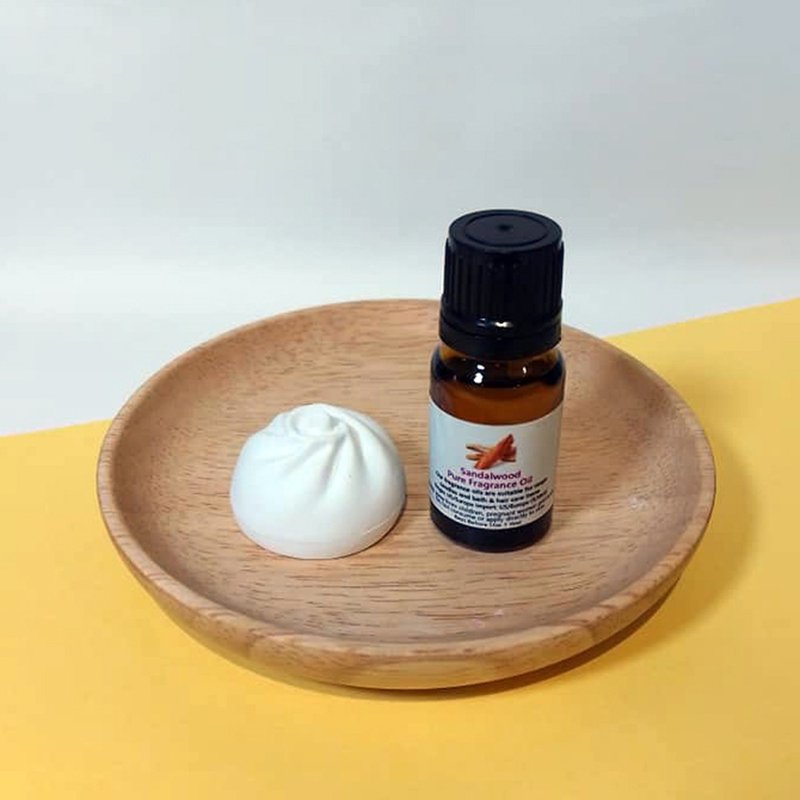造型扩香石配香薰油(檀香) - 香薰/精油/线香 - 其他材质 咖啡色