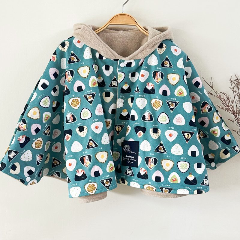 现货 饭团绿精灵斗篷 0-4岁 - 童装外套 - 棉．麻 
