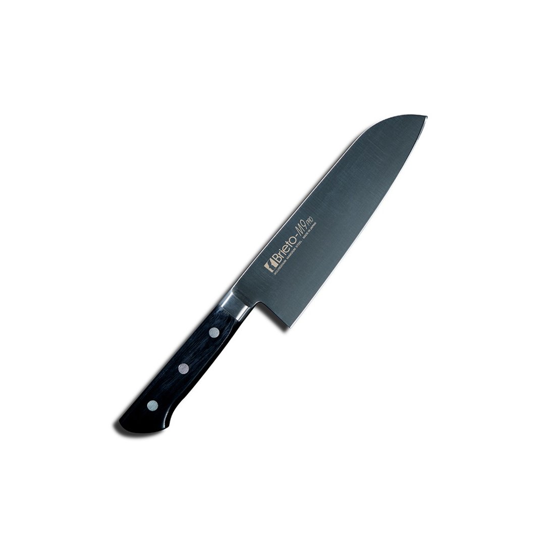 日本Brieto - M9-PRO 系列 低温处理Mo-V钢木柄三德刀 175mm - 菜刀/刀架 - 其他金属 