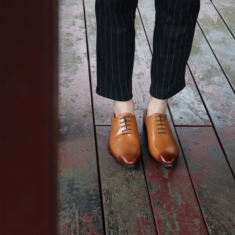【换季惊喜包】【Off-season sale】基本款素面牛津鞋 绅士鞋 - 男款牛津鞋/乐福鞋 - 真皮 咖啡色