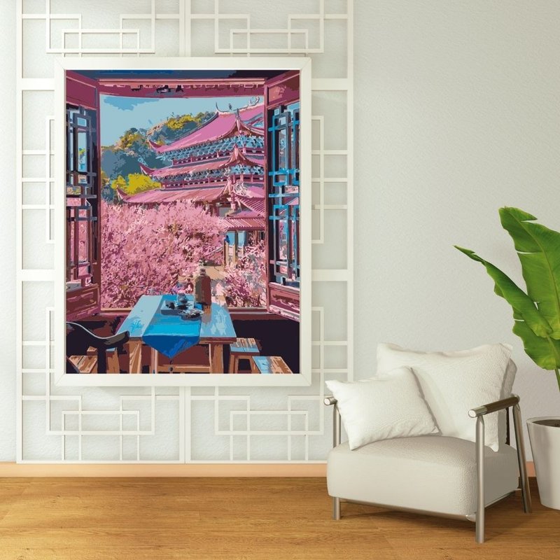 春光明媚 创意数字油画 【风景画】 - 插画/绘画/写字 - 其他材质 