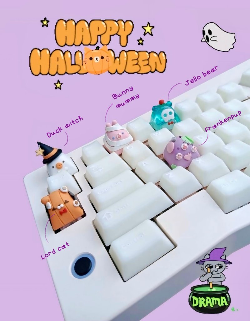 幽灵键帽：万圣节系列 - 电脑配件 - 陶 多色