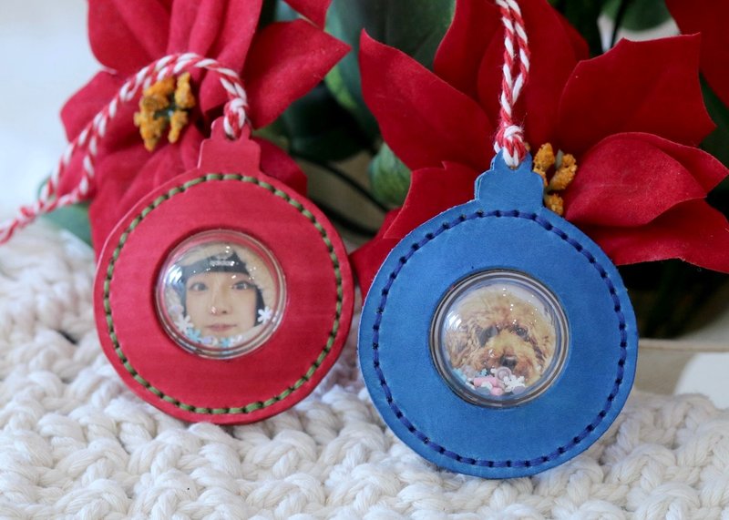 圣诞体验/照片钥匙圈/交换礼物/雪球钥匙圈/皮革课程/偶像周边 - 皮件 - 真皮 