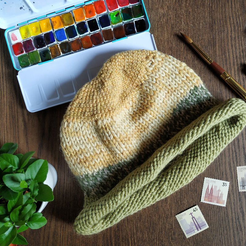 纯羊毛手工渔夫帽-牧羊时光 - 帽子 - 羊毛 