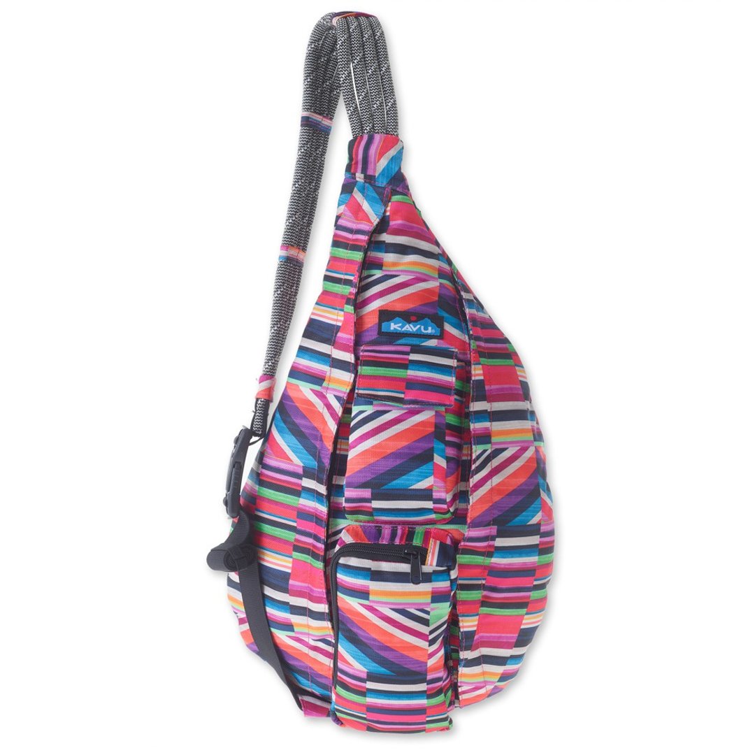 【西雅图 KAVU】Rope Sling 休闲时尚肩背包 宝石条纹 #944 - 侧背包/斜挎包 - 其他材质 多色