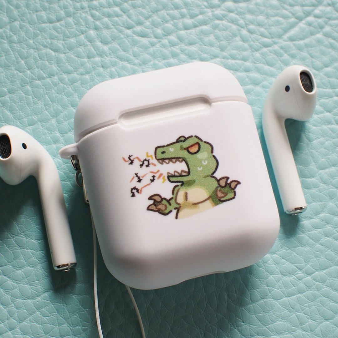 恐龙之歌, Airpods 保护壳 - 耳机 - 塑料 绿色