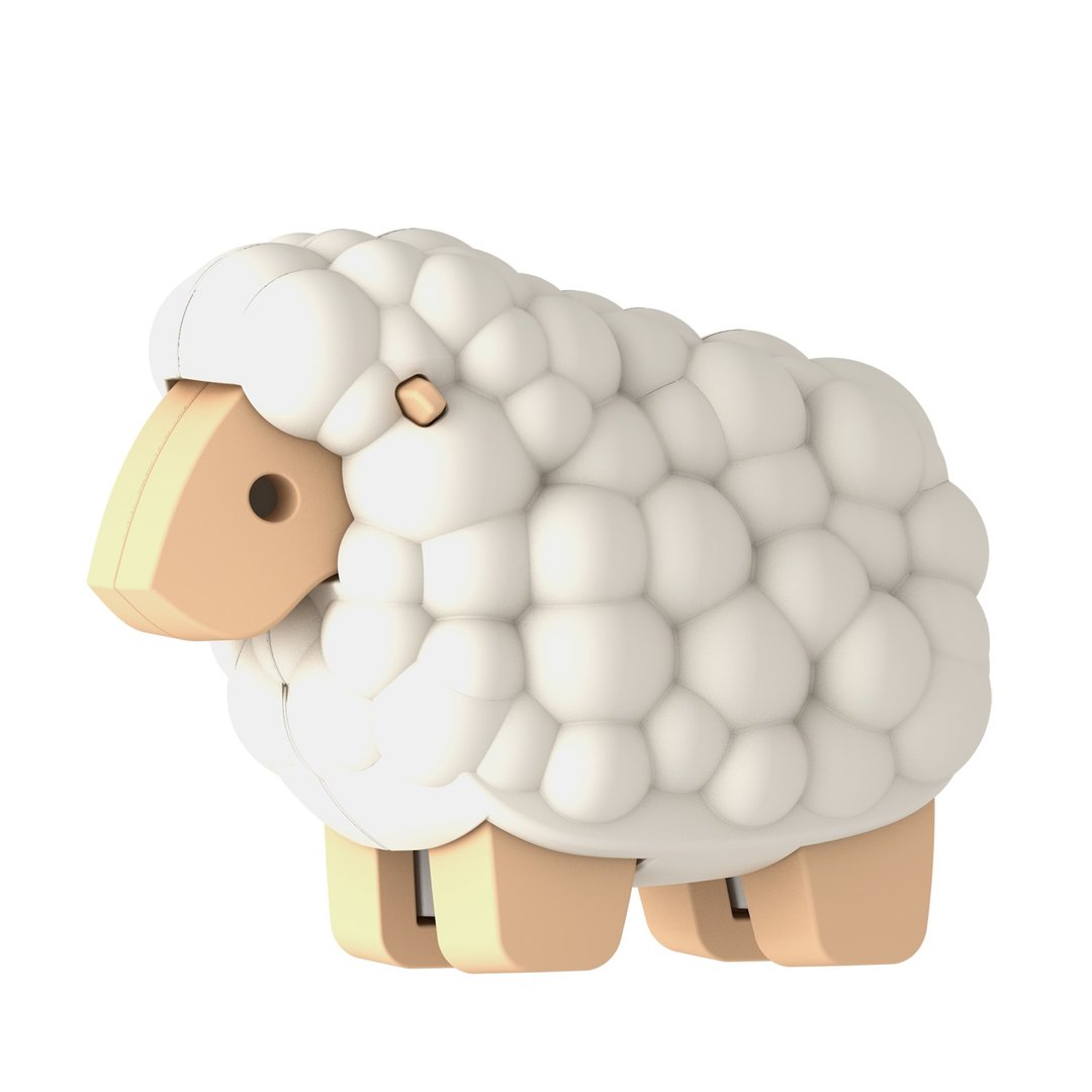 Halftoys Animal 羊 STEAM 教育玩具 没有背景及包装 - 桌游/玩具 - 塑料 蓝色
