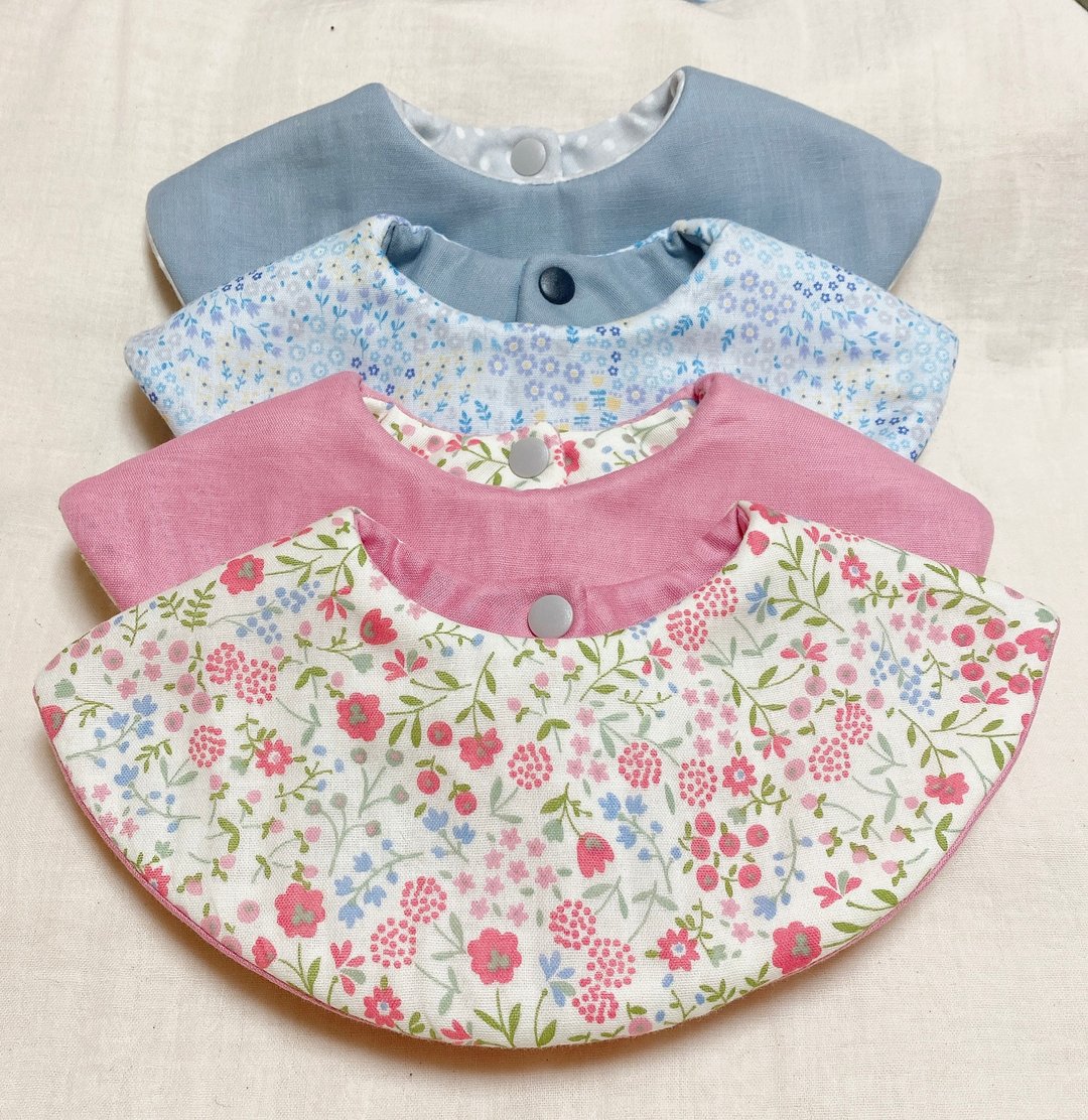 Luckybag baby bibs 5pics set - 围嘴/口水巾 - 棉 多色
