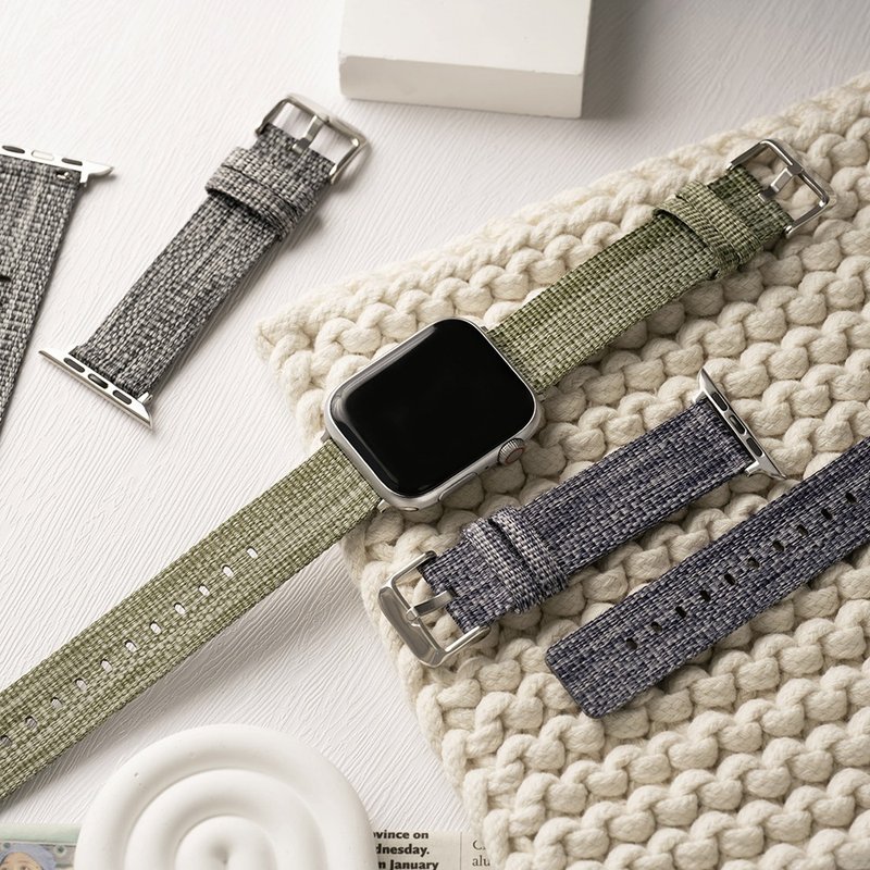 Apple watch - 【凉凉夏日】混色编织 苹果表带 - 表带 - 其他材质 