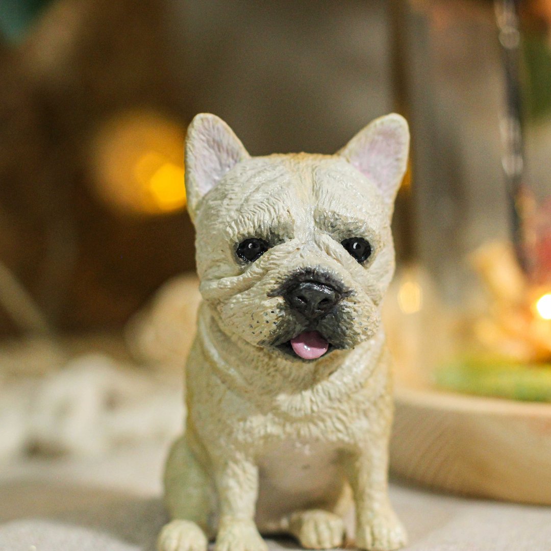 【定制宠物模型】法斗 斗牛犬 毛孩纪念模型 手工订制 纪念摆饰 - 玩偶/公仔 - 其他材质 