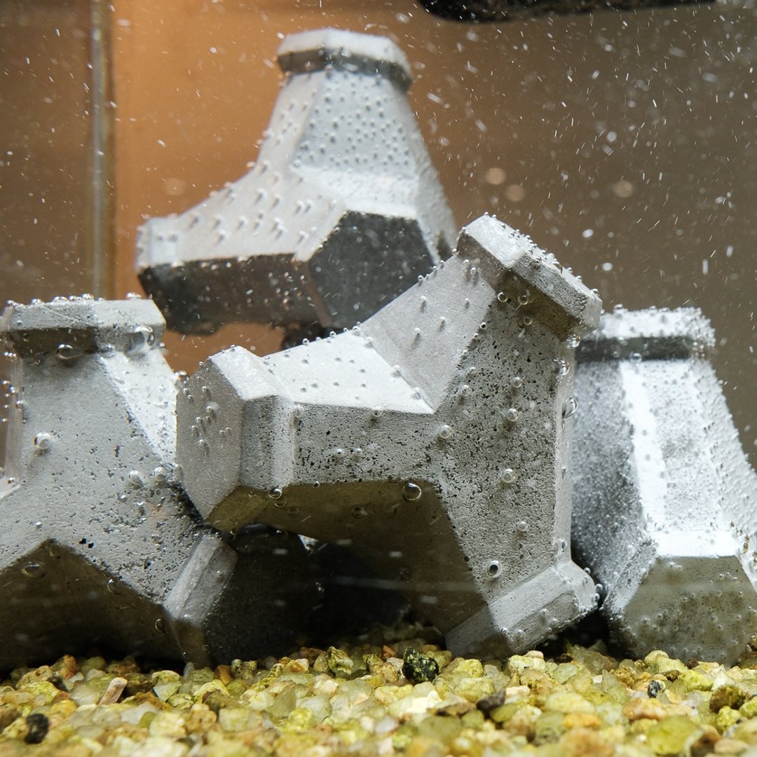 奇舍记。水泥消波块。摆件/礼品/水族鱼缸/园艺造景 - 摆饰 - 水泥 灰色