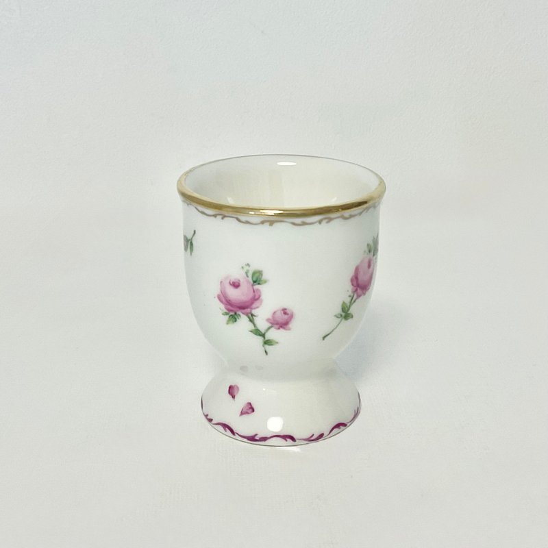 手绘粉红玫瑰蛋架 - 其他 - 瓷 白色