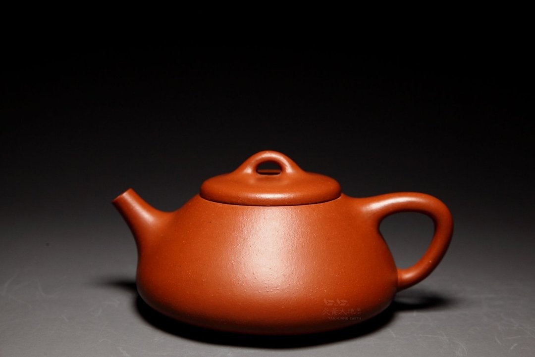 【石瓢】 胖老板 龙山堂 传统手工  黄龙山老朱泥 190cc - 茶具/茶杯 - 陶 咖啡色