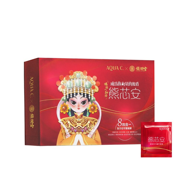 AQUA C.花漾皙 熊芯安 八效循环保健 ( 30包 /盒装)植物五辛素 - 健康/养生 - 纸 