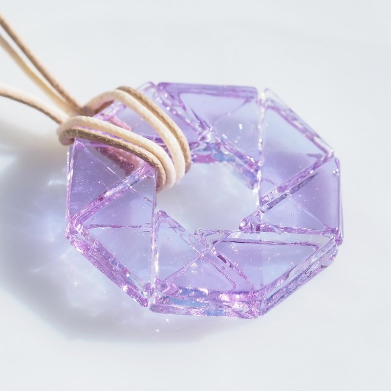 Memory glass that changes color (shutter [magic]) necklace [made-to-order] - 项链 - 玻璃 紫色
