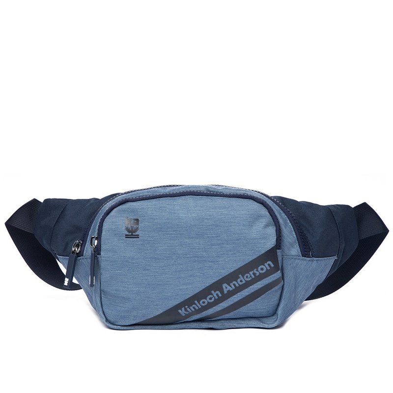 【Kinloch Anderson】Even简约造型腰包-深蓝色 - 侧背包/斜挎包 - 聚酯纤维 蓝色