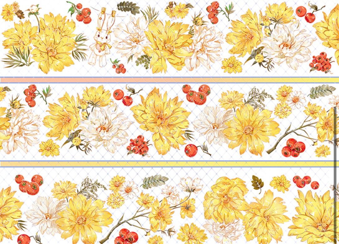 黄花寐 PET 纸胶带 镭射金 - 纸胶带 - 其他材质 多色