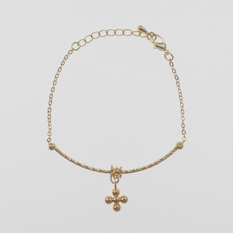 手链 | Golden Cross 十字金珠 - 手链/手环 - 其他材质 金色