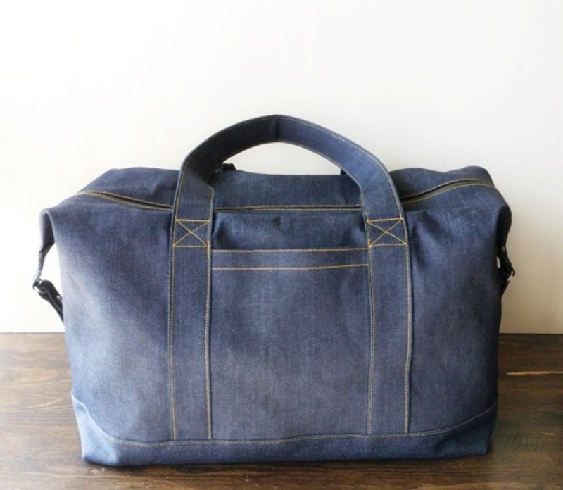Pinkoi 代购 - 【可当波士顿包或手提包】旅行包靛牛仔布 - 手提包/手提袋 - 棉．麻 