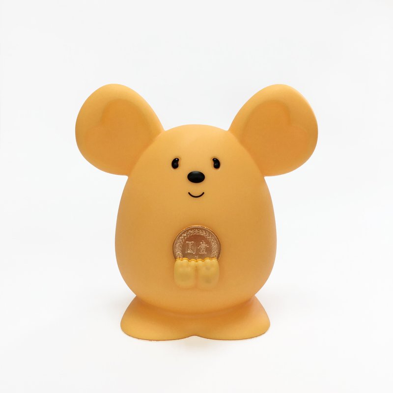 【热销补货到】2020 金鼠 吉米鼠 存钱筒 扑满 摆饰 -起司黄 - 储蓄罐 - 塑料 黄色