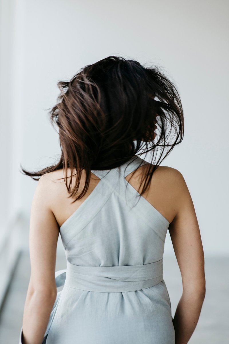 Linen Dress Motumo 15S11 - 洋装/连衣裙 - 亚麻 多色