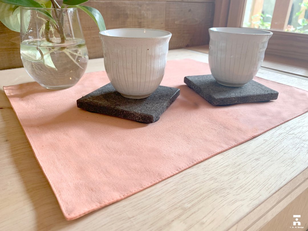 有机棉天然染餐垫(茜草)(单入组/多入优惠组) Organic Cotton - 餐垫/桌巾 - 棉 粉红色