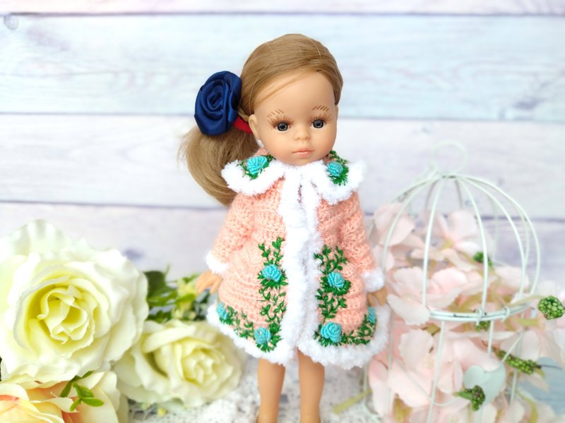 Mini Paola Reina - Paola Reina coat - Paola Reina clothes - 8 inches doll - 玩具/玩偶 - 羊毛 粉红色