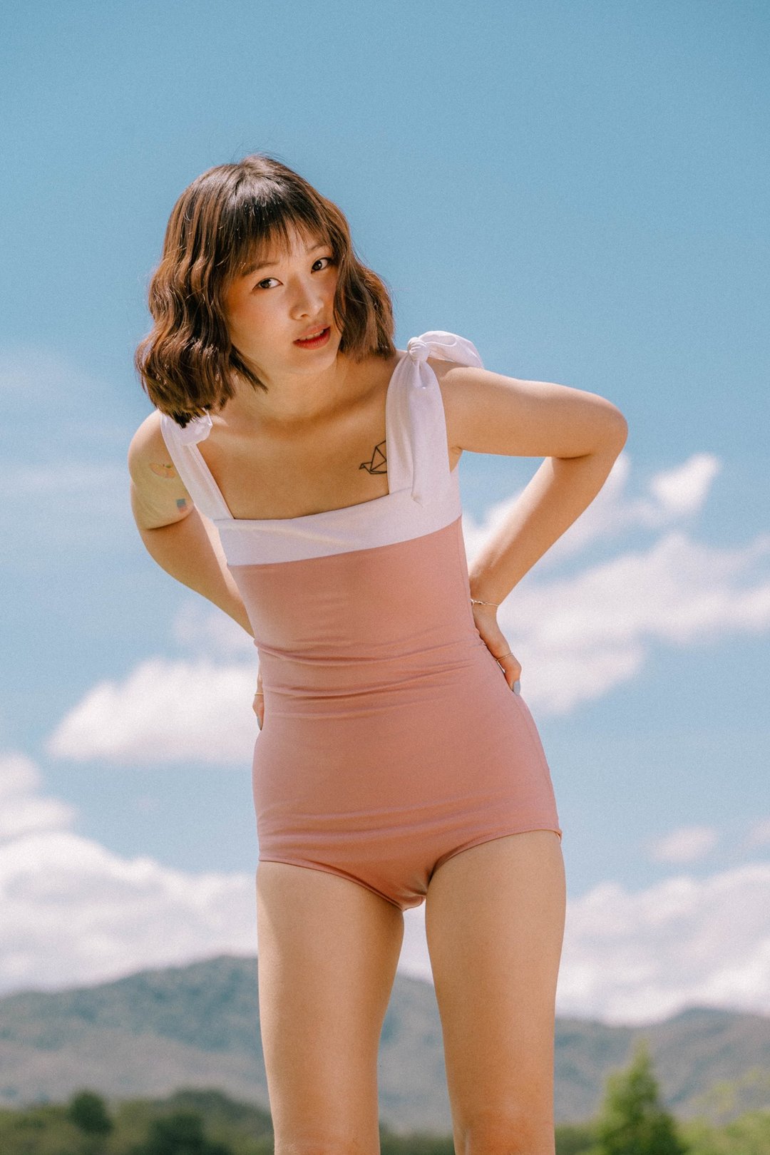 Little Bow : Nude - 女装泳衣/比基尼 - 其他材质 粉红色